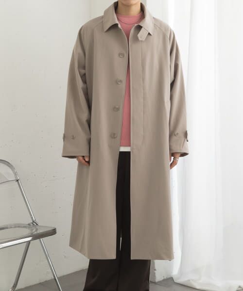 【美品】　YAECA ステンカラーコート　バルマカンコート　ロング　Ｍ YAECAのステンカラーコート | YAECA(ヤエカ)特集 | Dice&Dice