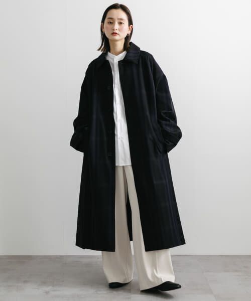虹♡様タグ付き　23区　大きいサイズ　ステンカラー　バルマカーンコート セール】 『ユニセックス』バルマカーンロングコート （ステン