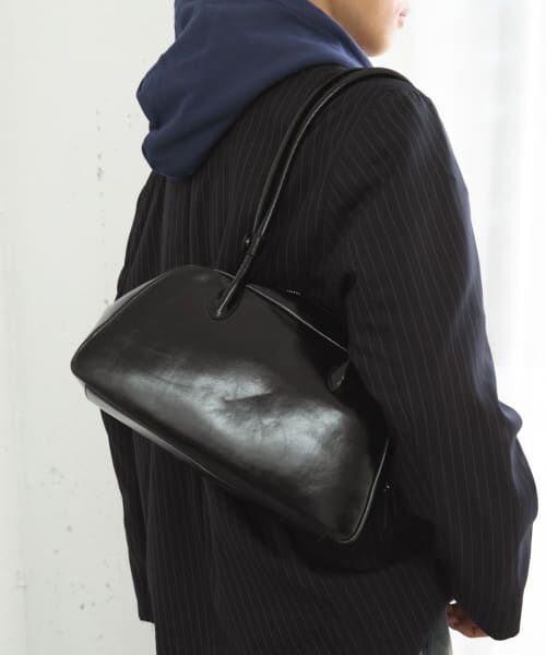 ATHLETAR ブラック　ボストンバッグ　カフェ・ド・ブラジル フラップボストンバッグ（Black）｜MARSLY（マーズリー