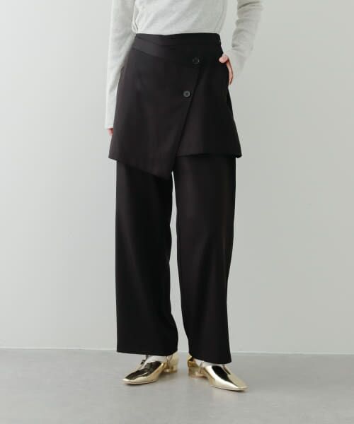 ＊＊SENSE OF PLACE by URBAN RESEARCH / センスオブプレイス バイ アーバンリサーチ その他パンツ | レイヤードパンツ（BLACK）