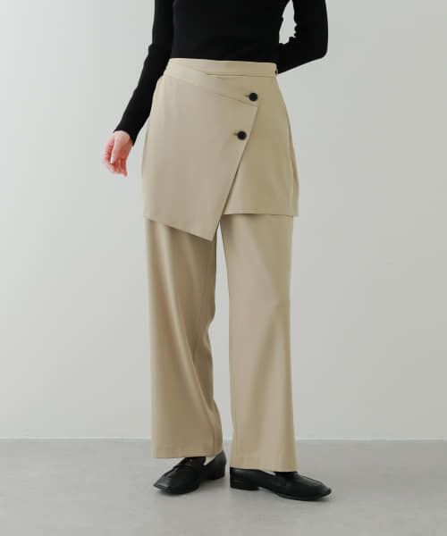 ＊＊SENSE OF PLACE by URBAN RESEARCH / センスオブプレイス バイ アーバンリサーチ その他パンツ | レイヤードパンツ（BEIGE）