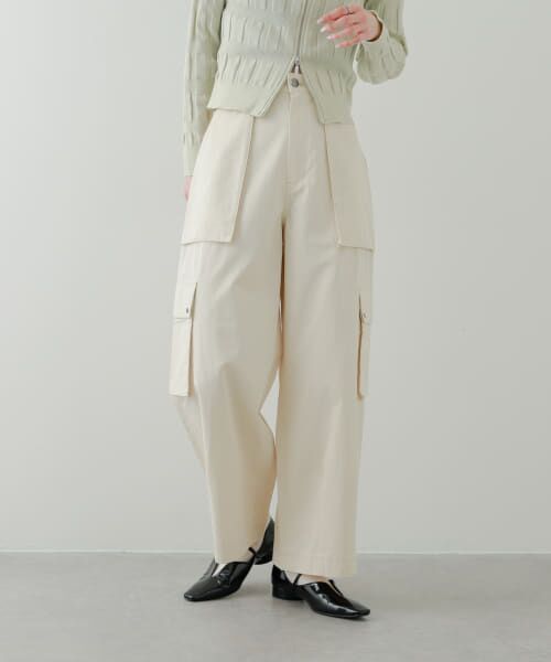 ＊＊SENSE OF PLACE by URBAN RESEARCH / センスオブプレイス バイ アーバンリサーチ その他パンツ | コクーンカーゴパンツ（IVORY）