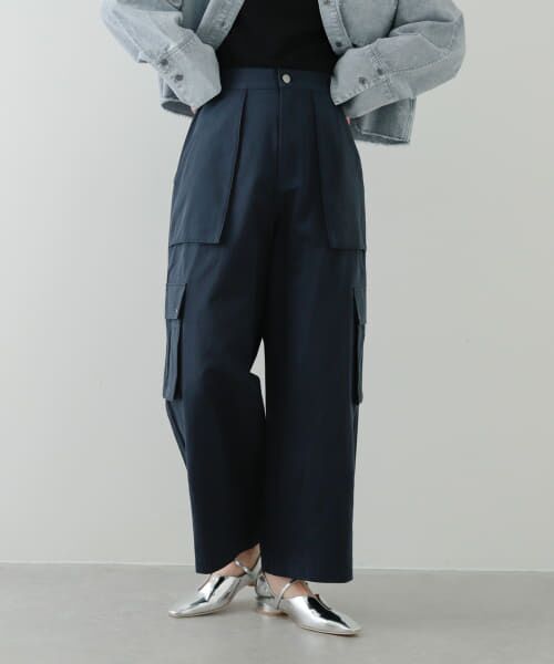 ＊＊SENSE OF PLACE by URBAN RESEARCH / センスオブプレイス バイ アーバンリサーチ その他パンツ | コクーンカーゴパンツ（NAVY）
