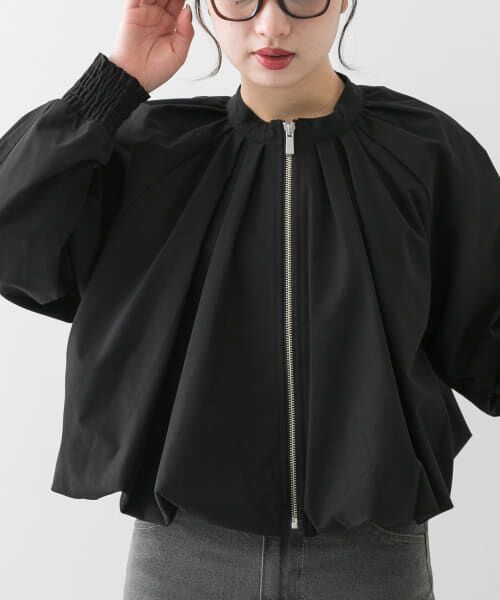 ＊＊SENSE OF PLACE by URBAN RESEARCH / センスオブプレイス バイ アーバンリサーチ ブルゾン | バルーンブルゾン（BLACK）