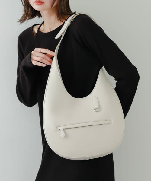 ＊＊SENSE OF PLACE by URBAN RESEARCH / センスオブプレイス バイ アーバンリサーチ ショルダーバッグ | ワンハンドルラウンドバッグ（IVORY）