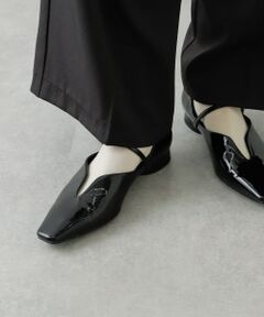 メタリックポインテッドシューズ