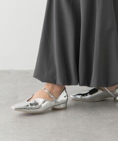 メタリックポインテッドシューズ