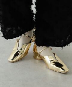 メタリックポインテッドシューズ