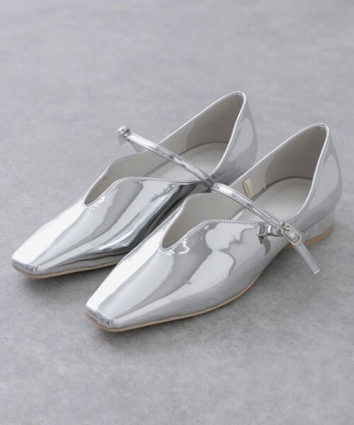 アイボリーポインテッドトゥフラメンコシューズ セール】 メタリックポインテッドシューズ （パンプス