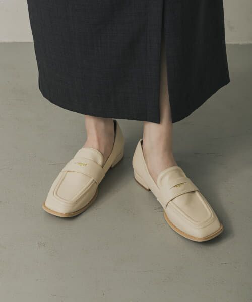 ＊＊SENSE OF PLACE by URBAN RESEARCH / センスオブプレイス バイ アーバンリサーチ フラットシューズ | コインローファー（IVORY）