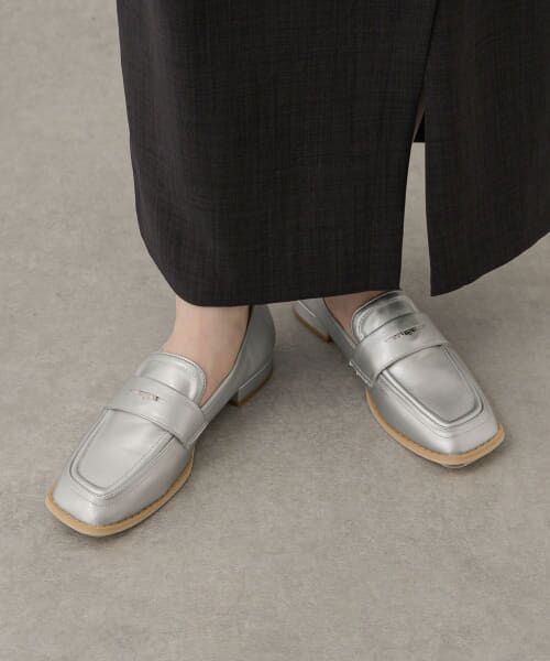 ＊＊SENSE OF PLACE by URBAN RESEARCH / センスオブプレイス バイ アーバンリサーチ フラットシューズ | コインローファー（SILVER）