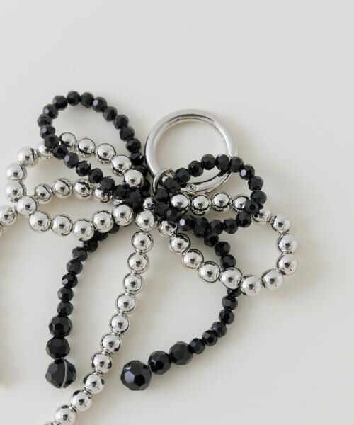 ＊＊SENSE OF PLACE by URBAN RESEARCH / センスオブプレイス バイ アーバンリサーチ キーホルダー・ストラップ | 『WEB/一部店舗限定』リボンチャーム（BLACK）