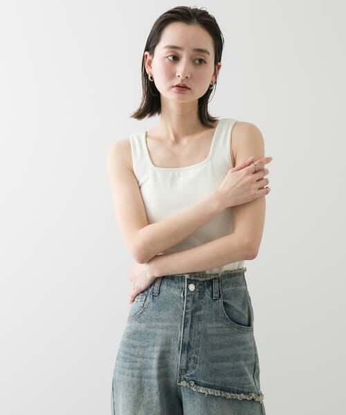 RANCLIC タンクトップ パイピング ヘム スイッチング タンクトップ – EGOZARU ONLINE