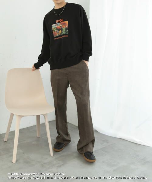 ときめき グリーンスウェット セール】 NYBG クルーネックルーズスウェットB （スウェット