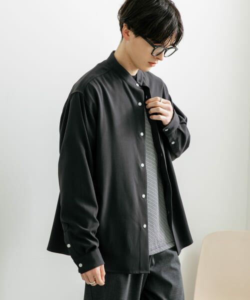 ROMAさん専用 セール】 『ユニセックス』アムンゼンバンドカラーシャツ