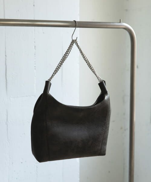 ＊＊SENSE OF PLACE by URBAN RESEARCH / センスオブプレイス バイ アーバンリサーチ トートバッグ | FLチェーンハンドルトートバッグ（BLACK）