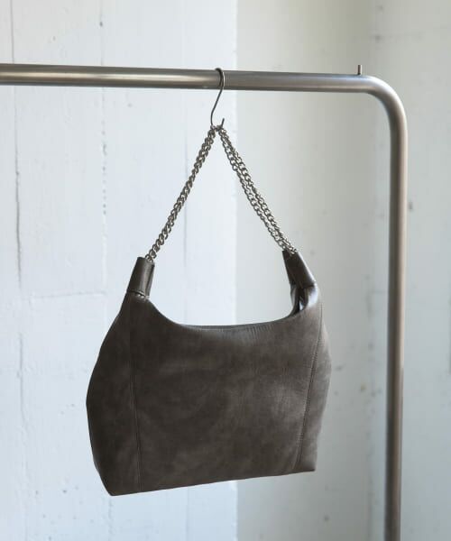 ＊＊SENSE OF PLACE by URBAN RESEARCH / センスオブプレイス バイ アーバンリサーチ トートバッグ | FLチェーンハンドルトートバッグ（GRAY）