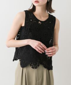 レースクロップドベスト