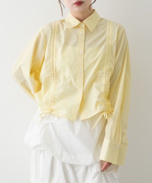 セール】 クロップドシャーリングシャツ （シャツ・ブラウス