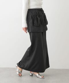 ギャザーポケットレイヤードスカート