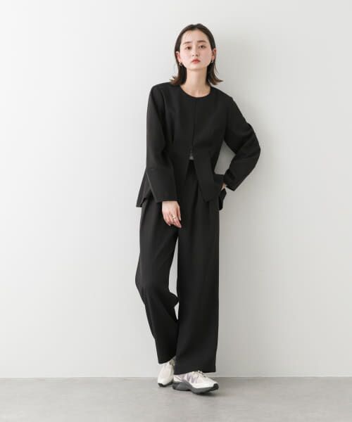 アーバンリサーチ春夏フェミニンブラックカラーウエストベルト付オールインワン限定品 URBAN RESEARCH - アーバンリサーチ春夏フェミニンブラック