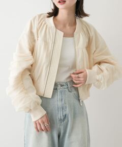 チュールレイヤードブルゾン