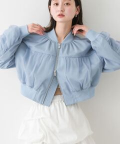 チュールレイヤードブルゾン