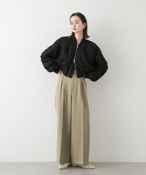 チュールレイヤードブルゾン チュールレイヤードブルゾン | natural couture(ナチュラル