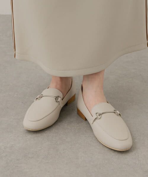 ＊＊SENSE OF PLACE by URBAN RESEARCH / センスオブプレイス バイ アーバンリサーチ フラットシューズ | 『抗菌 / 防臭』ビッドローファー（IVORY）