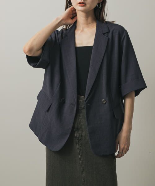 【新品未使用タグ付き】アーバンリサーチ REDA高級ジャケット　春夏 URBAN RESEARCH ジャケット ノーカラージャケット 「2サイズ展開