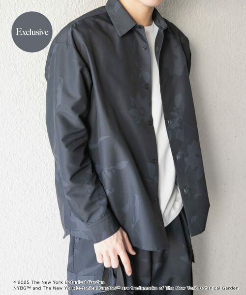 ＊＊SENSE OF PLACE by URBAN RESEARCH / センスオブプレイス バイ アーバンリサーチ シャツ・ブラウス | NYBG　リップストップルーズシャツ（BLACK）