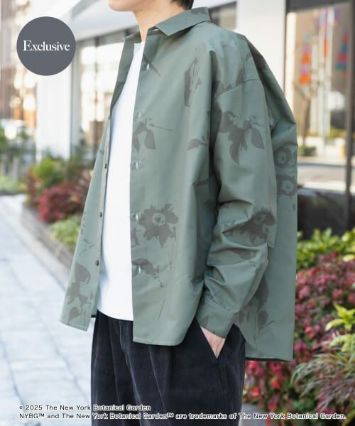 ＊＊SENSE OF PLACE by URBAN RESEARCH / センスオブプレイス バイ アーバンリサーチ シャツ・ブラウス | NYBG　リップストップルーズシャツ（KHAKI）