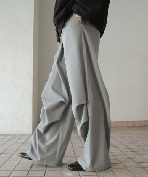 ＊＊SENSE OF PLACE by URBAN RESEARCH / センスオブプレイス バイ アーバンリサーチ その他パンツ | イージーパラシュートパンツ（L.GRAY）