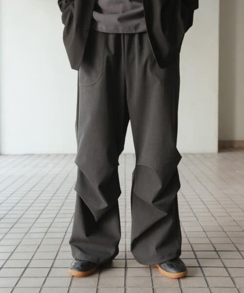 ＊＊SENSE OF PLACE by URBAN RESEARCH / センスオブプレイス バイ アーバンリサーチ その他パンツ | イージーパラシュートパンツ（CHARCOAL）