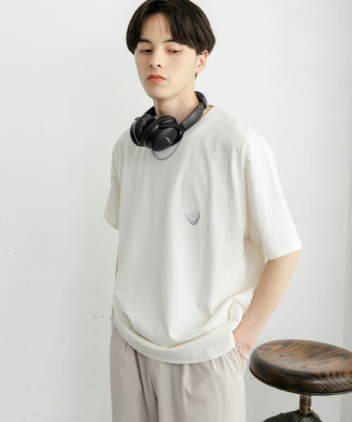 ＊＊SENSE OF PLACE by URBAN RESEARCH / センスオブプレイス バイ アーバンリサーチ Tシャツ | DEVICE ショートスリーブプリント Tシャツ B（OFF WHITE）