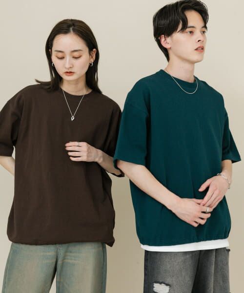 トップス Urban Pocket T-Shirt ユニセックス』アソートドローコードショートスリーブTシャツ