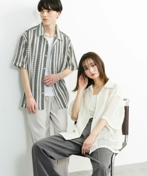 セオリーリュクス【美品】24ss オープンカラーシアーシャツ ブラウス theory セオリー Theory 24SS Sheer Shirting BF Shirt シャツ