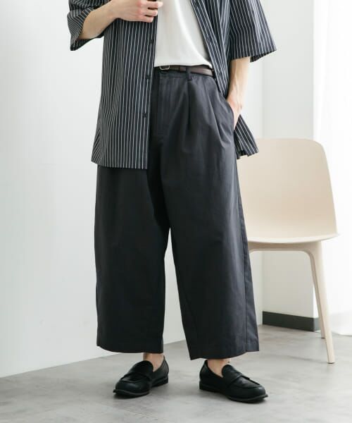＊＊SENSE OF PLACE by URBAN RESEARCH / センスオブプレイス バイ アーバンリサーチ その他パンツ | バレルレッグチノパンツ（CHARCOAL）