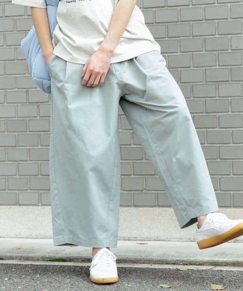 ＊＊SENSE OF PLACE by URBAN RESEARCH / センスオブプレイス バイ アーバンリサーチ その他パンツ | バレルレッグチノパンツ（L.MINT）