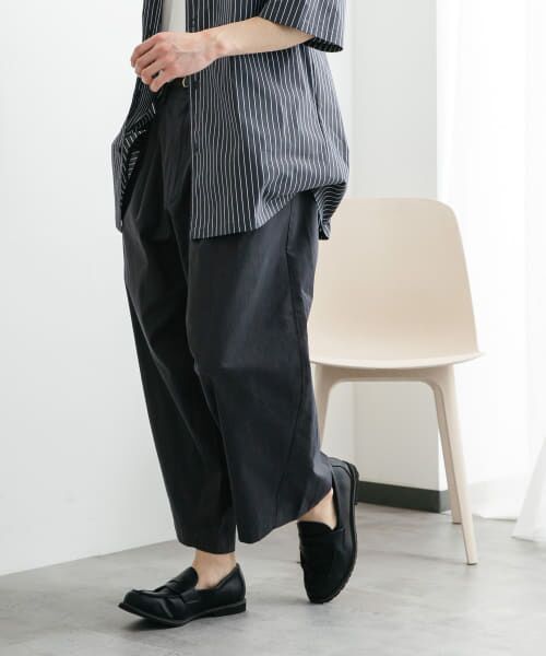 約2.2万超高級★美品◎パブリックトウキョウ　チノ　バレルレッグ　ブラック　S PUBLIC CHINOS バレルレッグイージー（チノパンツ）｜PUBLIC