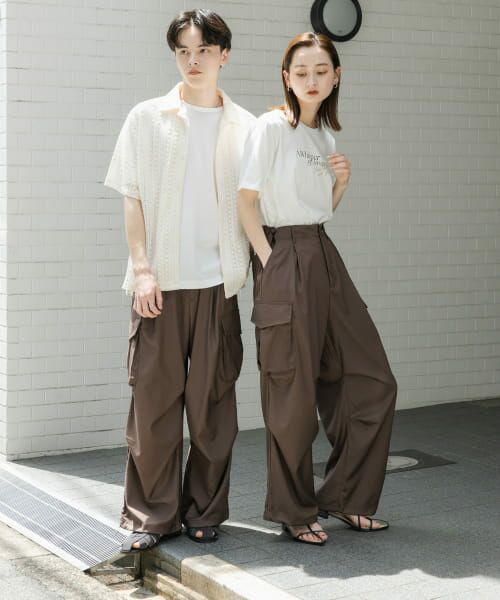 セール】 『ユニセックス』ワイドカーゴパンツ （その他パンツ