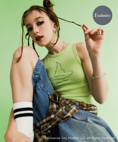 ＊＊SENSE OF PLACE by URBAN RESEARCH / センスオブプレイス バイ アーバンリサーチ タンクトップ | 『別注』WICKED×SENSE OF PLACE　タンクトップ（GREEN）