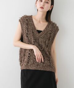 ミックスカラーフリンジベスト