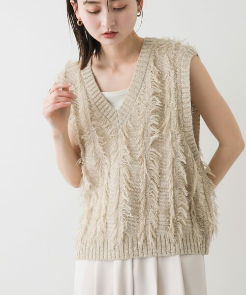 フリンジベスト セール】 ミックスカラーフリンジベスト （ベスト）｜＊＊SENSE OF