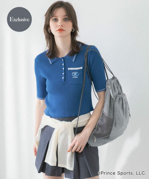 ＊＊SENSE OF PLACE by URBAN RESEARCH / センスオブプレイス バイ アーバンリサーチ ニット・セーター | 『別注』prince　エリツキセーター（BLUE）