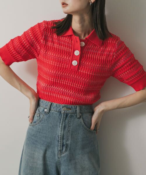 りえりー original knit bustier ensemble TOPS Reurie'（レウリィ）