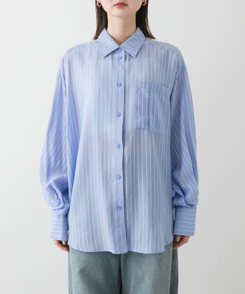 urbanic30 新しい青と白のストライプシャツ Shirt – URBANIC30