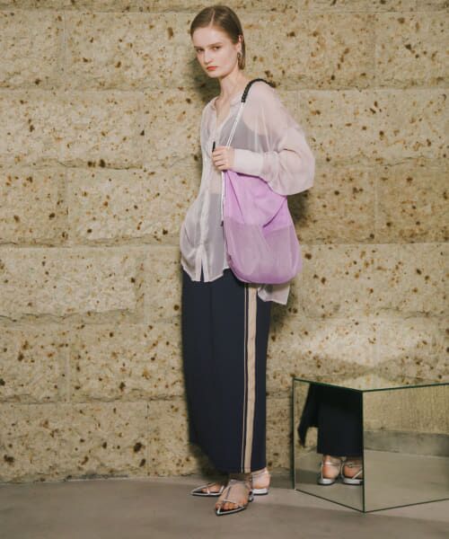 ＊＊SENSE OF PLACE by URBAN RESEARCH / センスオブプレイス バイ アーバンリサーチ ショルダーバッグ | パラコードハンドルメッシュバッグ（L.PINK）