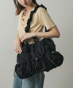 アウトポケットギャザーショルダーバッグ