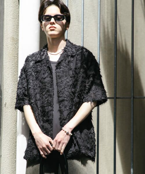 ジャカードシフォン ショートスリーブ シャツ BEAUTY&YOUTH UNITED ARROWS（ビューティーアンドユース